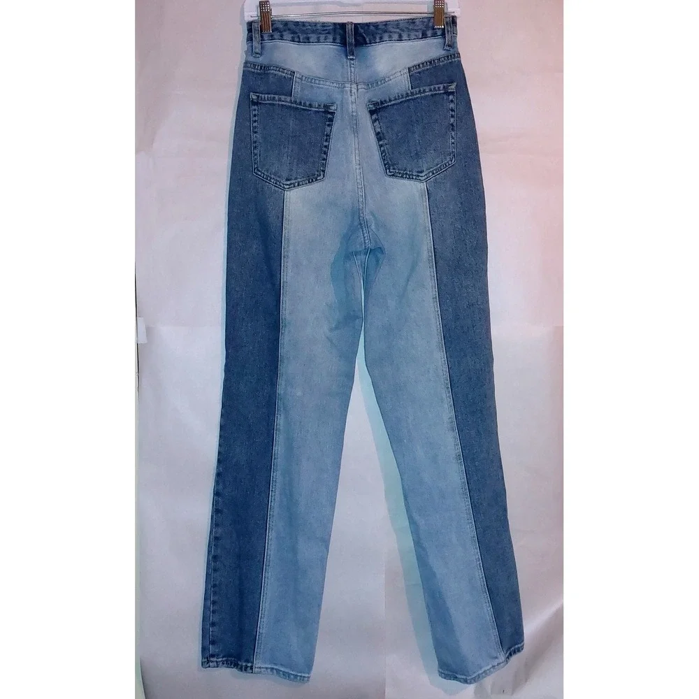 Pacsun Women's Eco Two-Tone '90s Baggy Boyfriend Jeans Sz 27 Light & Medium Wash - Picture 9 of 14